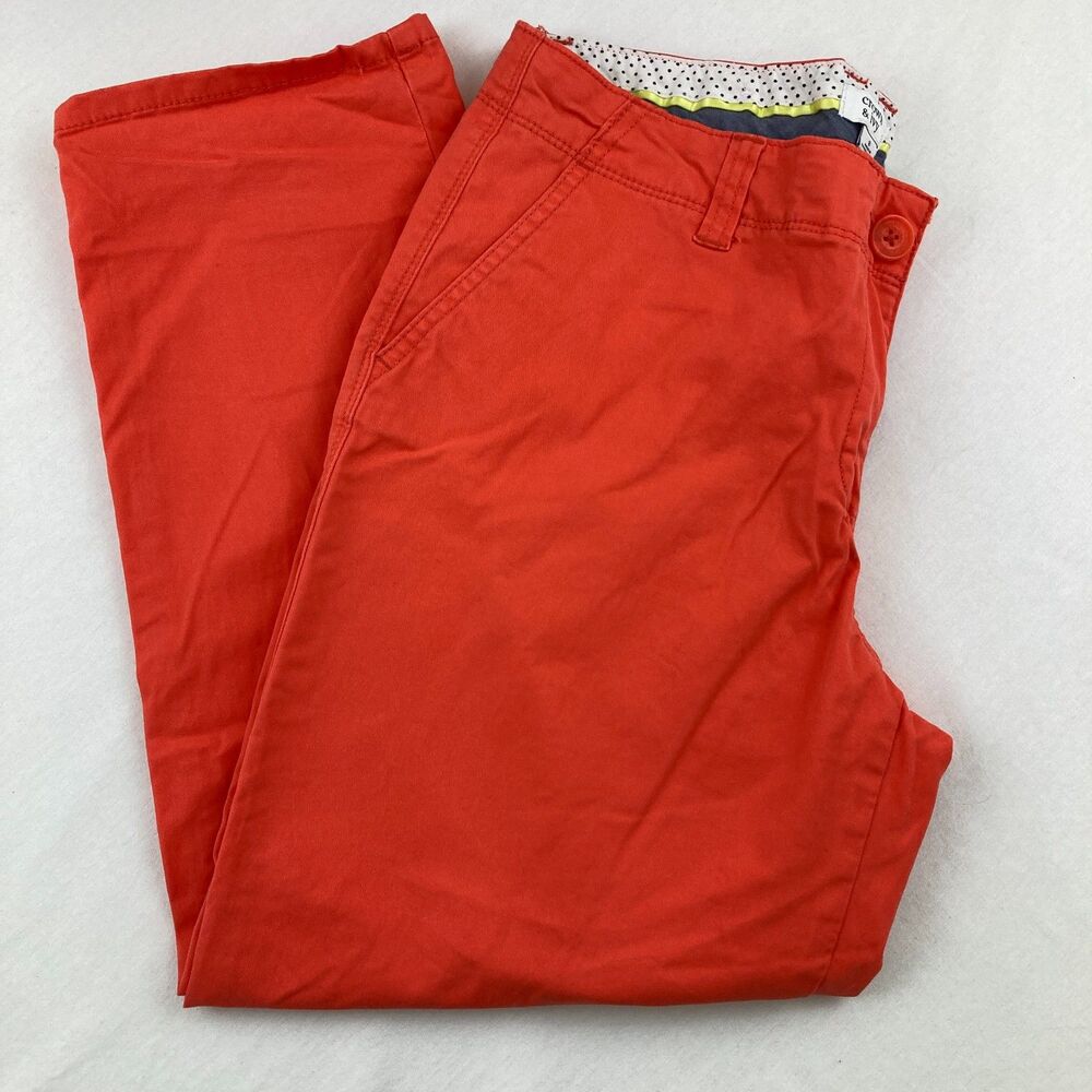 Crown & Ivy Orange Ankle Pants SZ 8